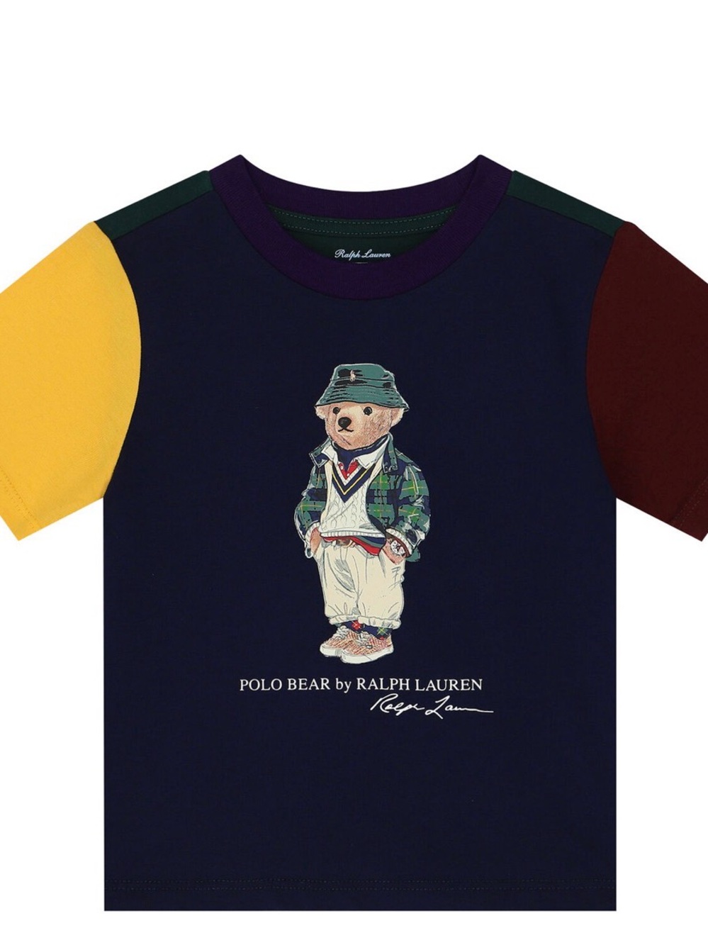 polo ralph lauren  Baby Boys Navy Blue Polo Bear T-Shirt 10-12 y